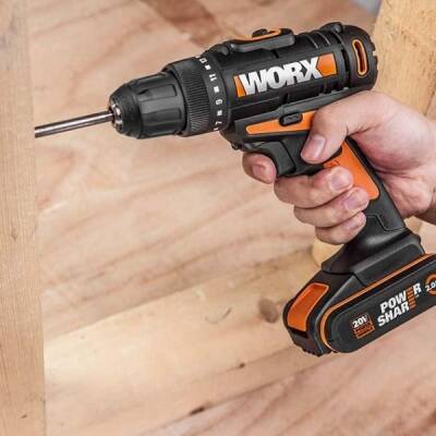 WORX WX100 20V2A Li-ion Akülü Profesyonel Şarjlı Matkap - 6 data-big=