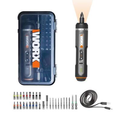 WORX Şarjlı Tornavida WX242 4V2Ah Li-ion Akıllı Tork Ayarlı + 30 Adet Bits Uç - 1 data-big=