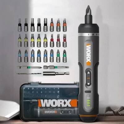 WORX Şarjlı Tornavida WX242 4V2Ah Li-ion Akıllı Tork Ayarlı + 30 Adet Bits Uç - WORX (1)