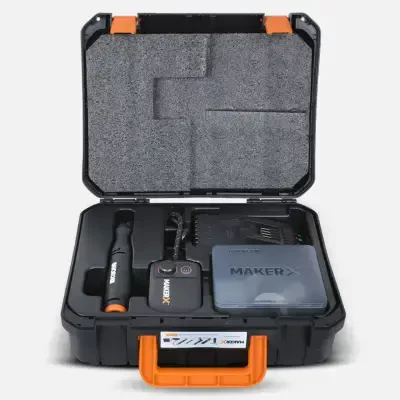 WORX WX739 MAKERX 20Volt 2.0Ah. Kömürsüz Profesyonel Kalem Tipi Devir Ayarlı Gravür Seti + 34 Parça aksesuar - 12 data-big=