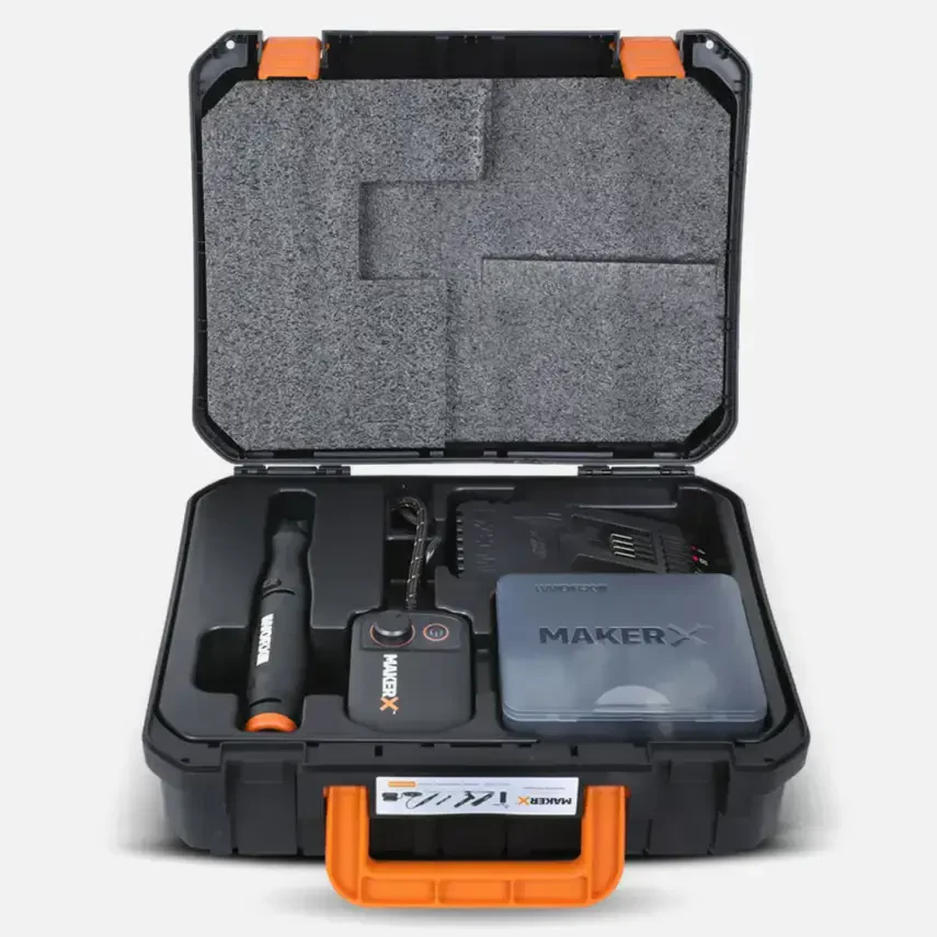 WORX WX739 MAKERX 20Volt 2.0Ah. Kömürsüz Profesyonel Kalem Tipi Devir Ayarlı Gravür Seti + 34 Parça aksesuar - 12