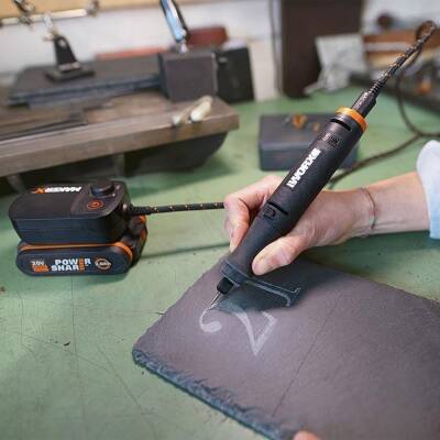 WORX WX739.9 MAKERX 20Volt Kömürsüz Profesyonel Gravür Makinesi - 4 data-big=