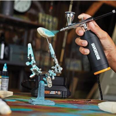 WORX WX742.9 MAKERX 20V Profesyonel Mini Air Brush Boya Tabancası - 3 data-big=