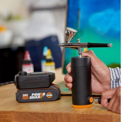 WORX WX742.9 MAKERX 20V Profesyonel Mini Air Brush Boya Tabancası - 5 data-big=