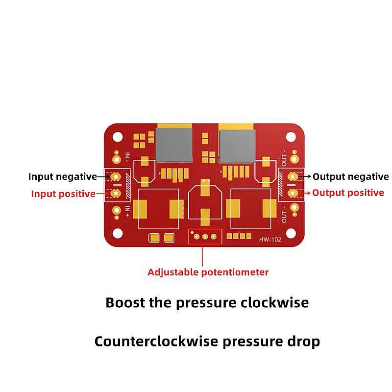 LM2596S / XL6009 Ayarlanabilir DC-DC Voltaj Düşürücü / Yükseltici Regülatör Kartı - 4