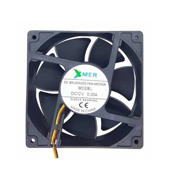XMER 12V DC 3 Kablo Fan 80x80x15mm - XMER