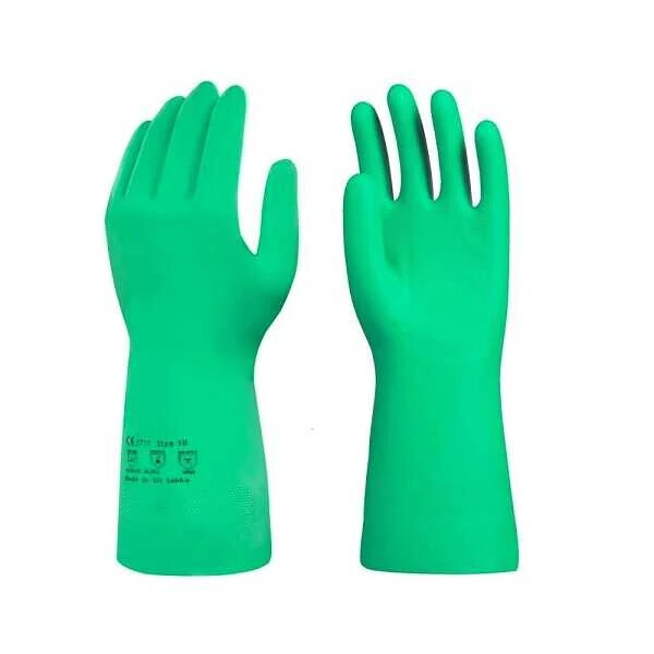 Yeşil Nitril Eldiven - Kimyasal Eldiveni - L Beden - Robolink