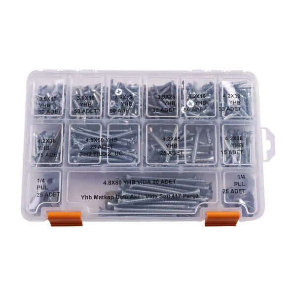 YHB Akıllı Vida Seti - 417 Parça - Robolink Teknoloji